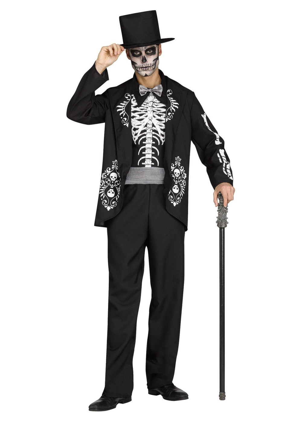 Skeleton King Men Costume