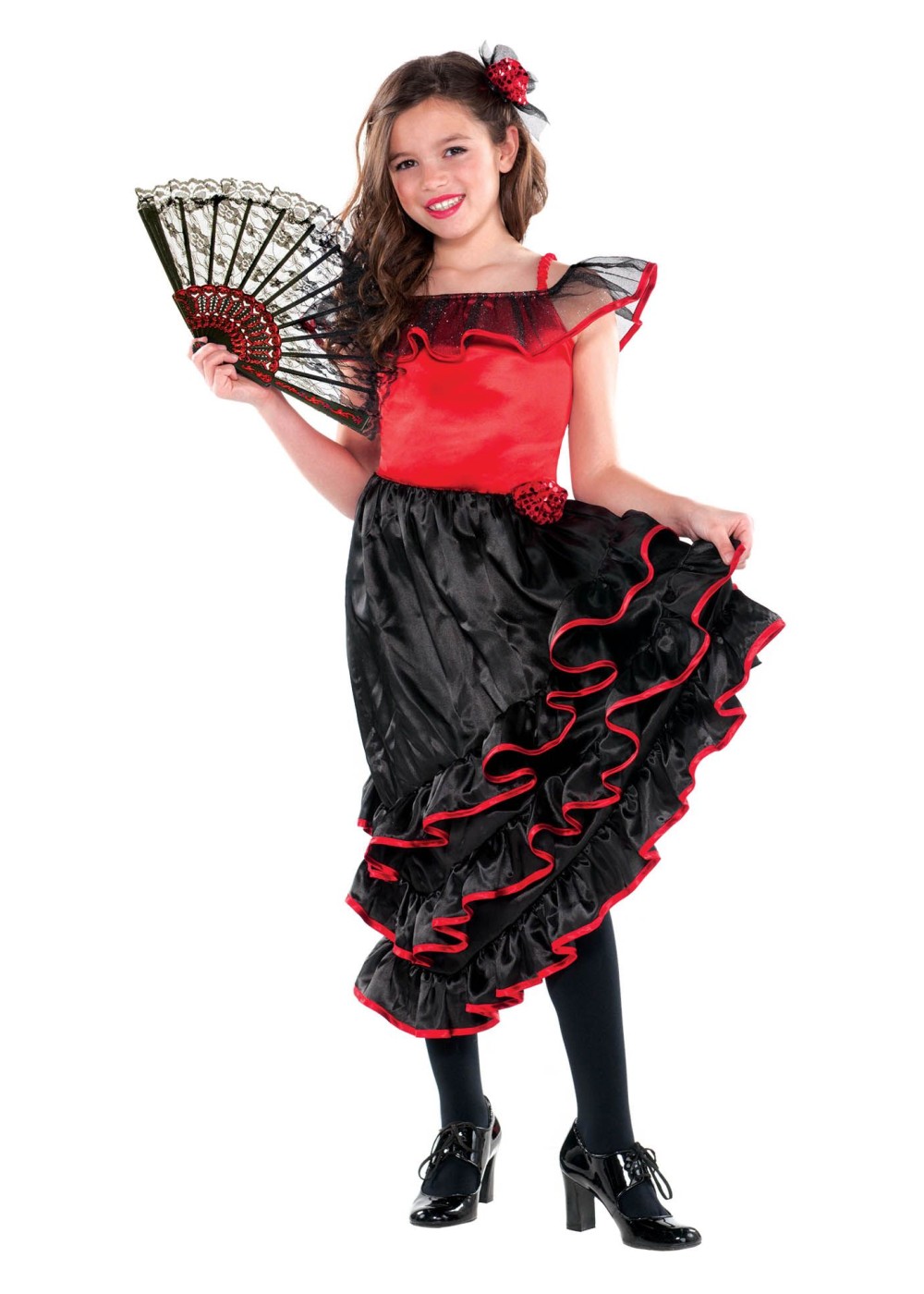 Kids Spanish Dancer Girl Costume