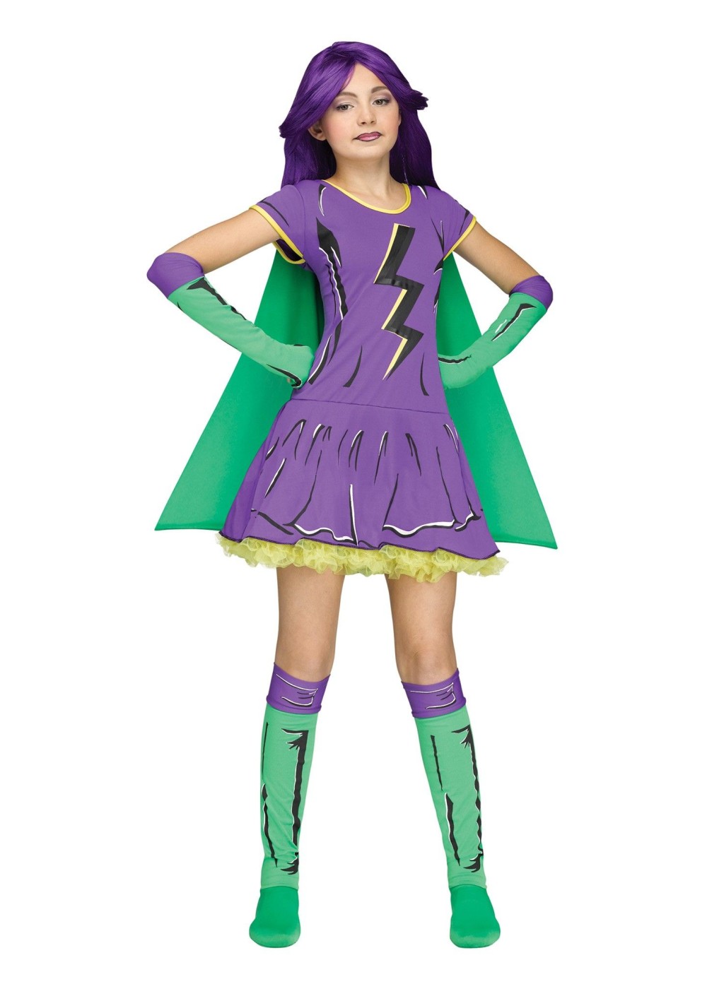 Kids Girls Super Gal Costume