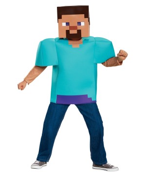 Minecraft Steve Boys Costume