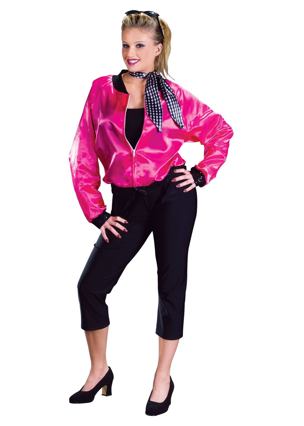 50s Rock N Roll Pink Women Jacket Costume
