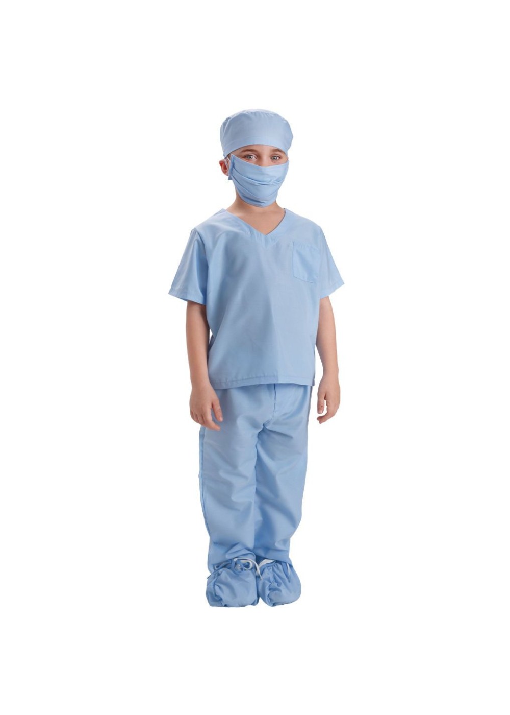 Kids Blue Medical Doctors Scrubs Boys Costume