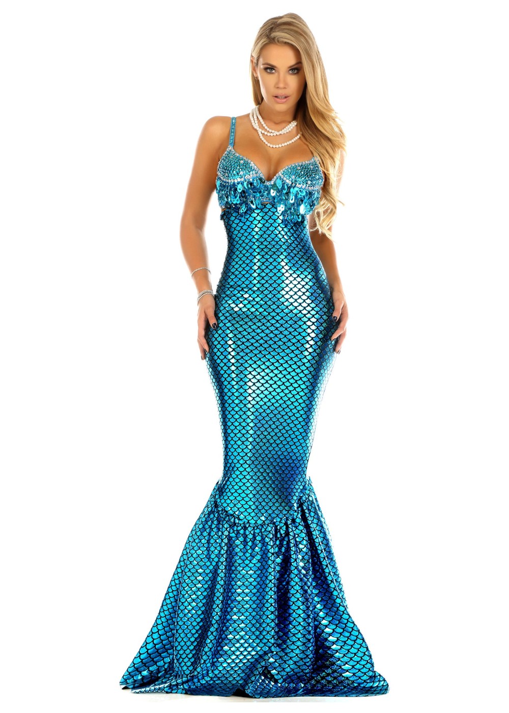 Blue Gem Women Mermaid Costume