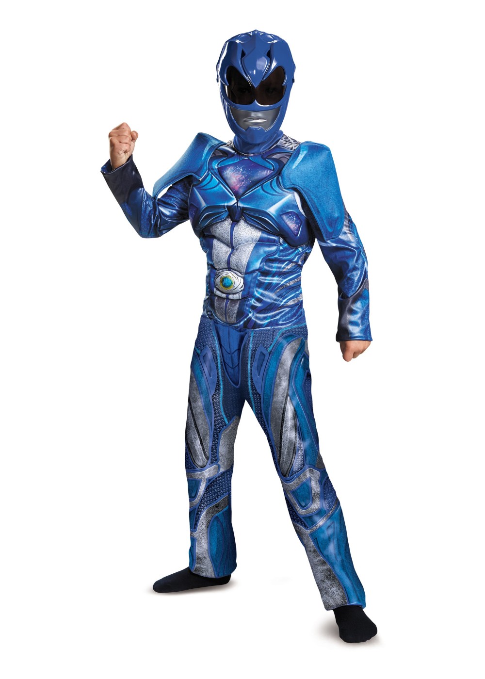 Blue Power Ranger Muscle Boys Movie Costume
