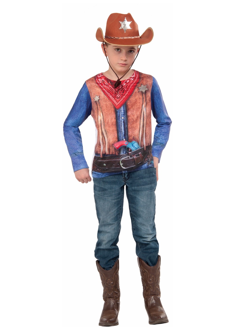 3d Cowboy Boys Costume Shirt