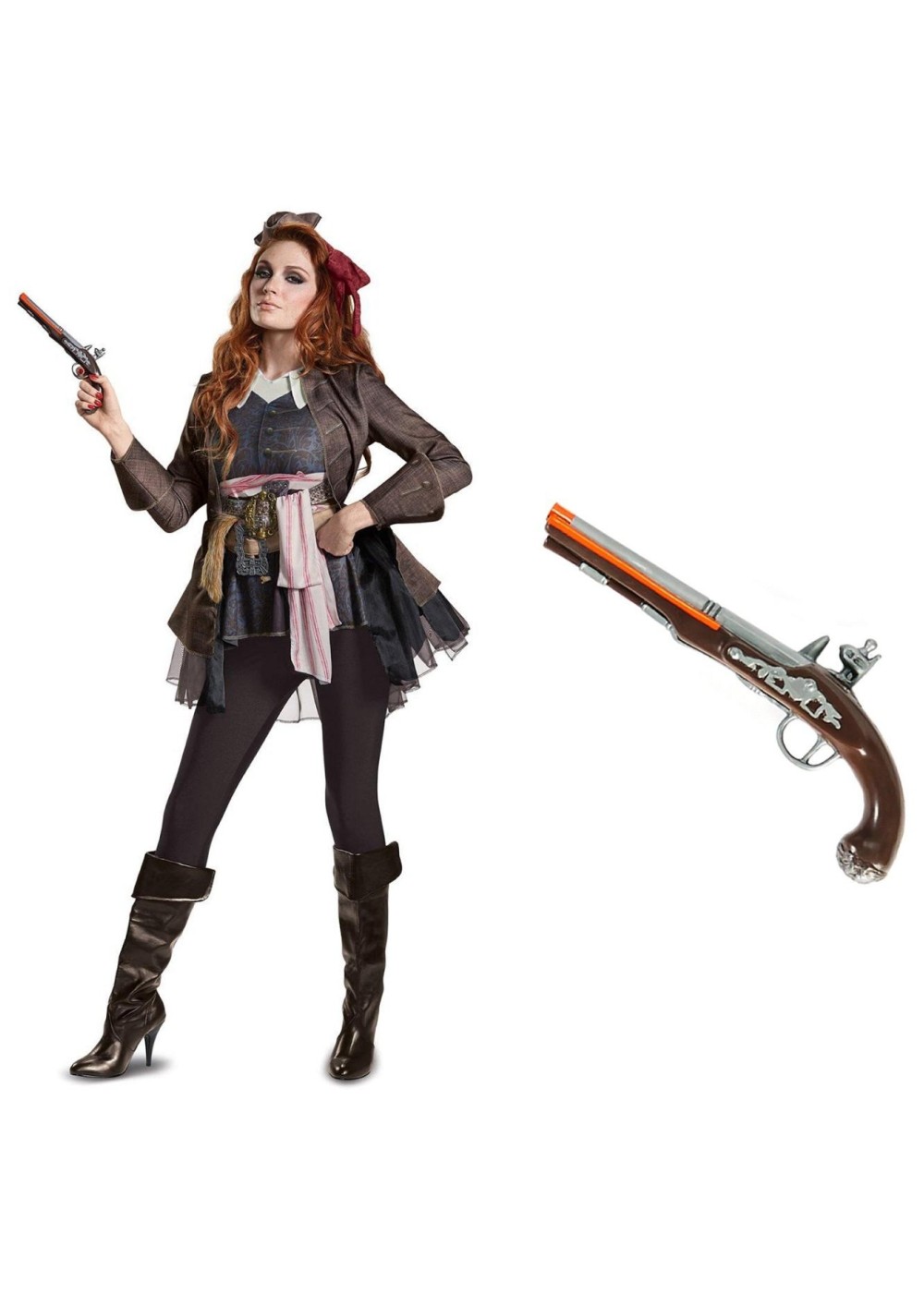 Captain Jack Sparrow Female Costume Kit Cosplay Costumes 0864