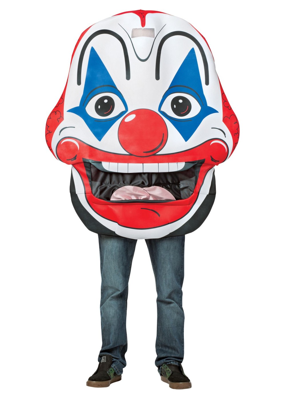 Clown Head Mens Costume