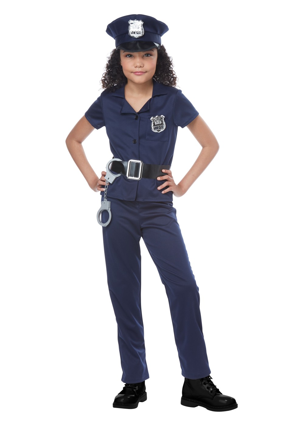 Kids Police Officer Girls Costume