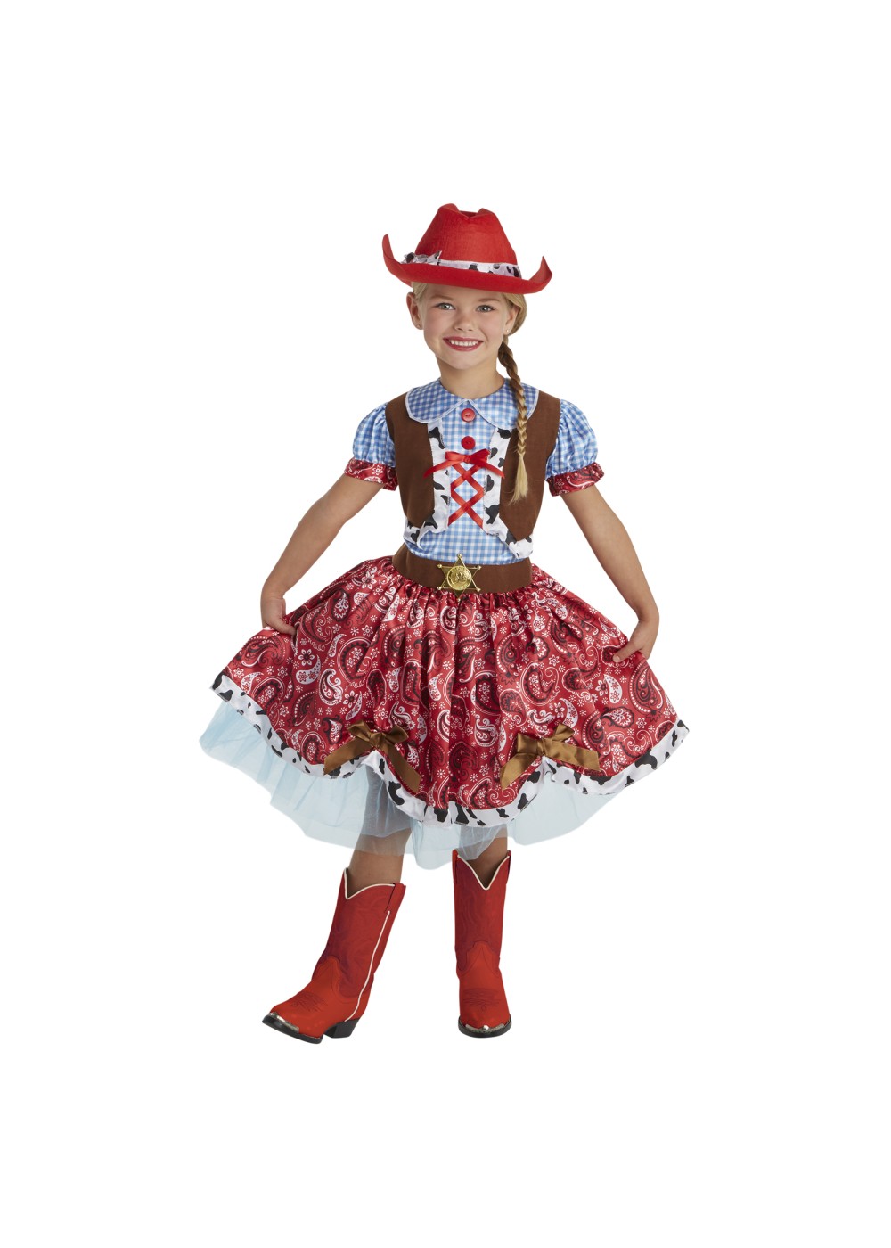 Kids Girls Cowgirl Costume