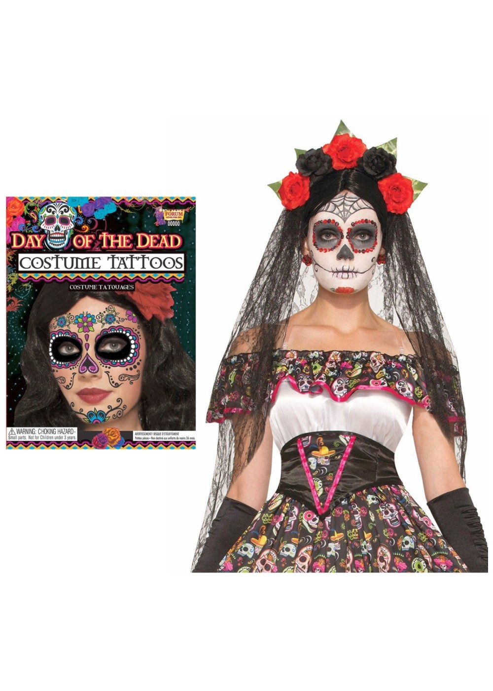Day Of The Dead Female Accessory Kit
