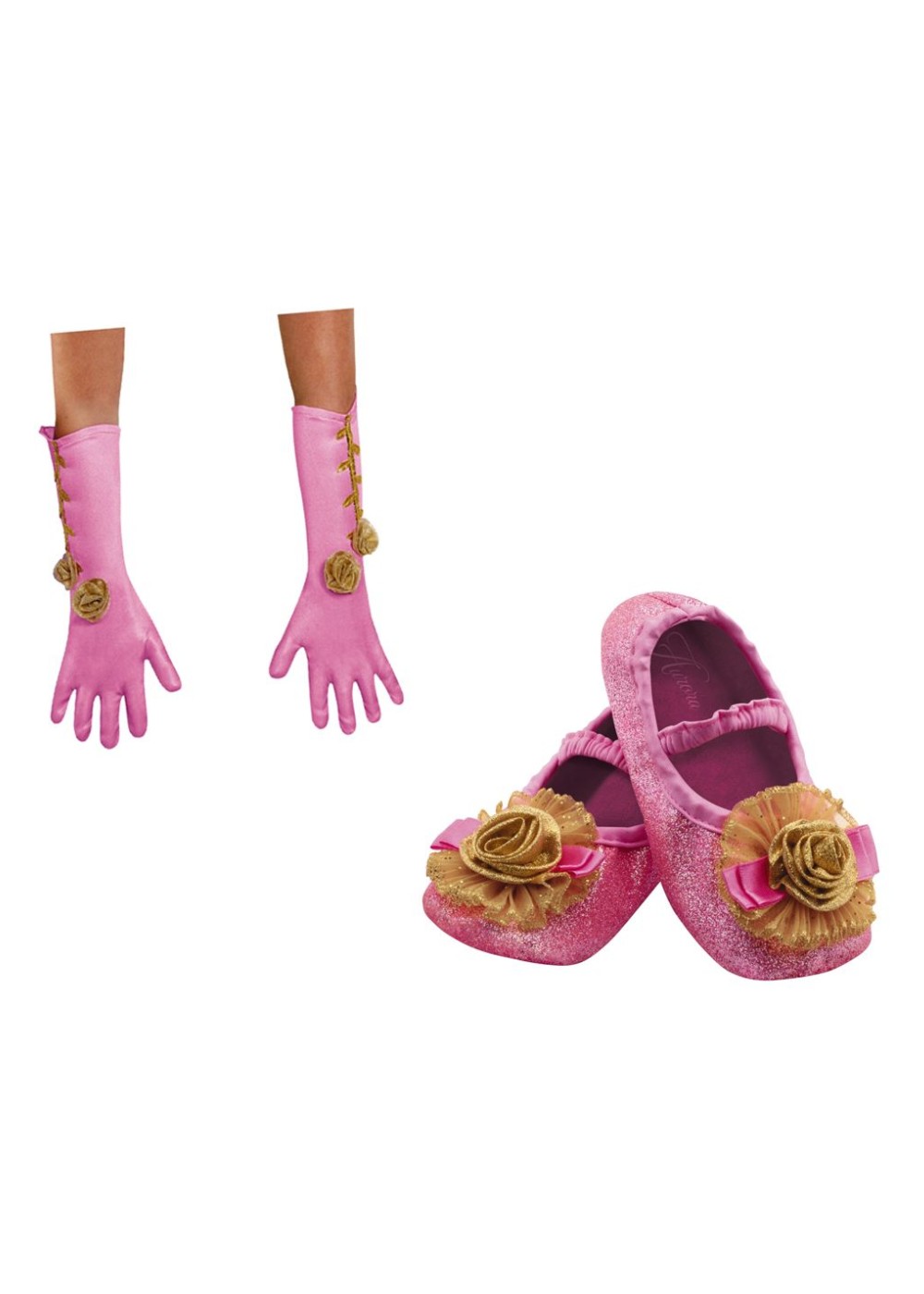 Kids Aurora Shoes And Gloves Toddler Girls Costume Kit