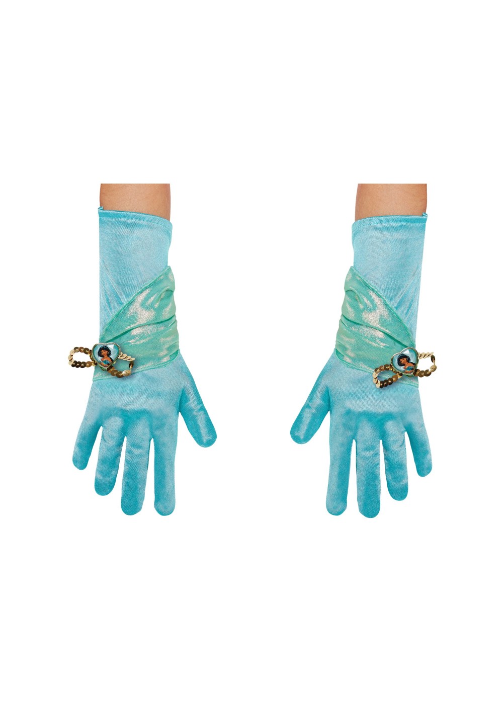 Kids Princess Jasmine Girls Costume Gloves