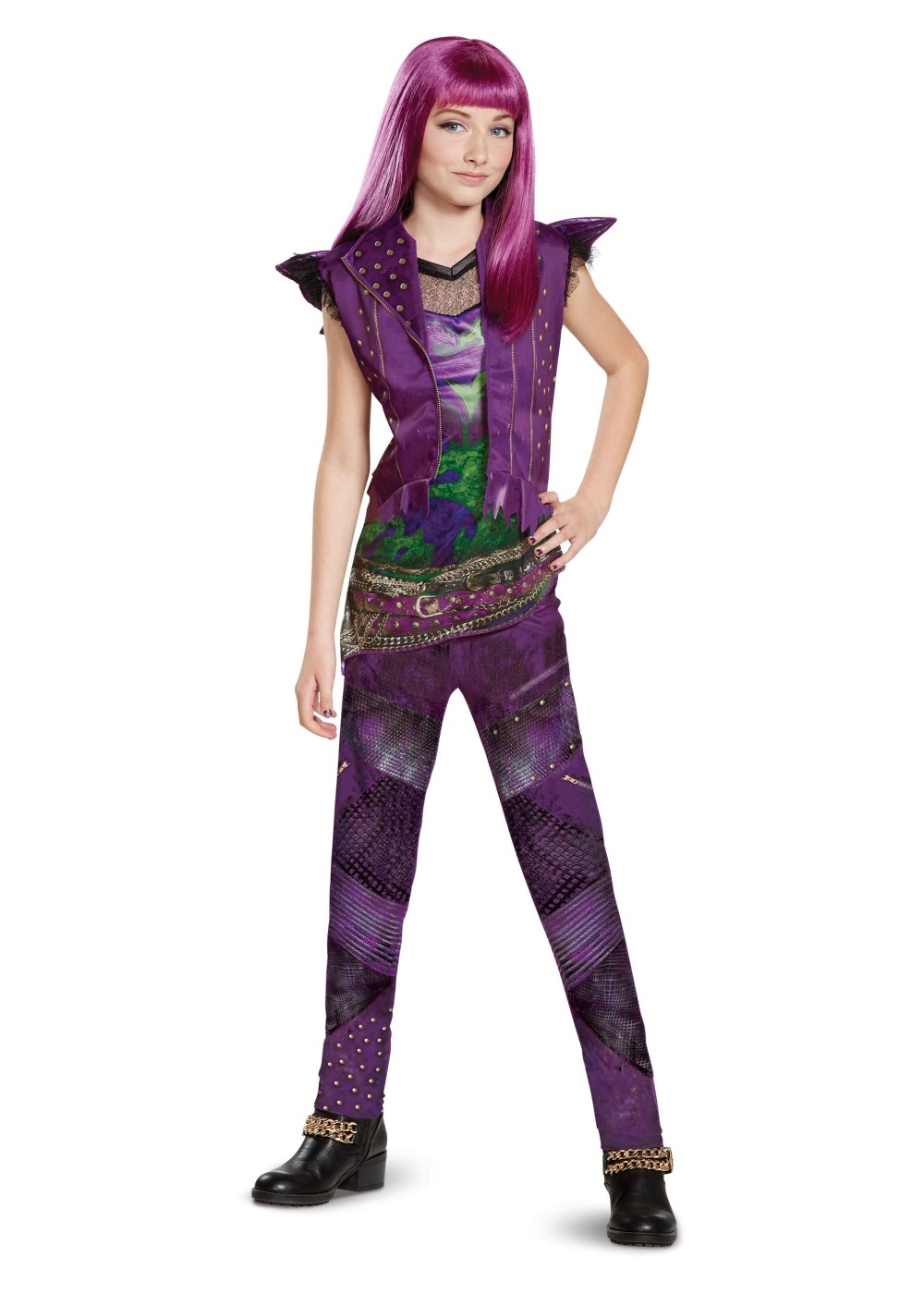 Kids Descendants 2 Mal Classic Girls Costume