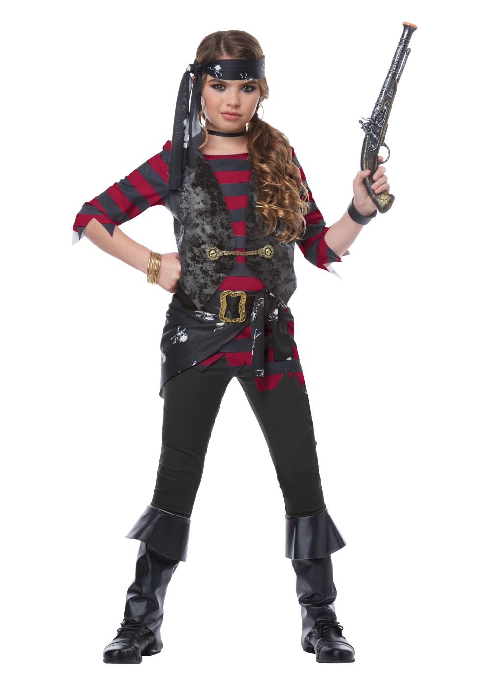 Kids Renegade Pirate Girls Costume