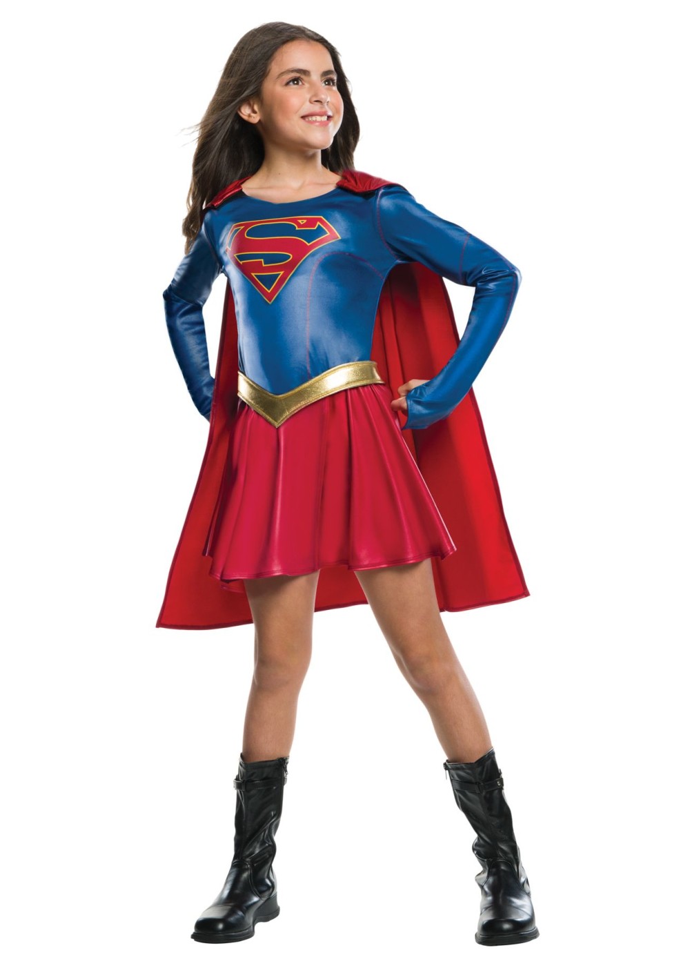 Kids Girls Supergirl Costume