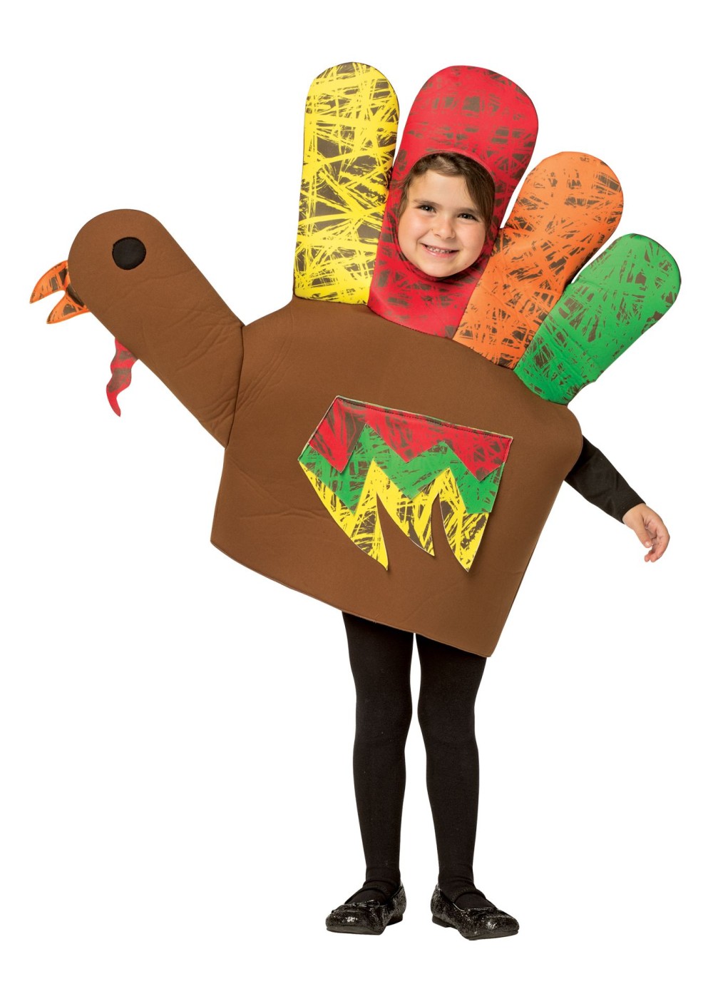 Kids Hand Turkey Girls Costume