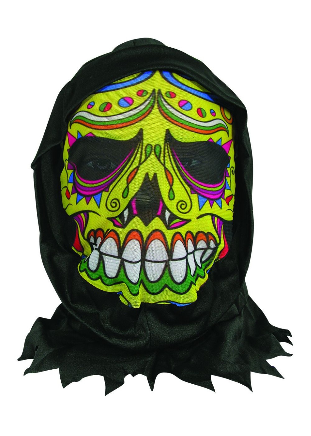 Day Of The Dead Hooded Mask