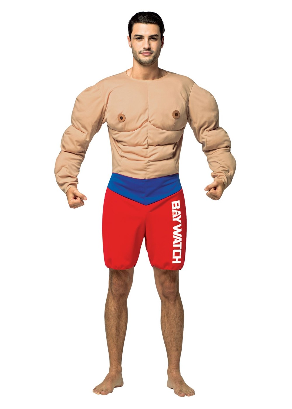Mens Baywatch Muscled Lifeguard Costume.