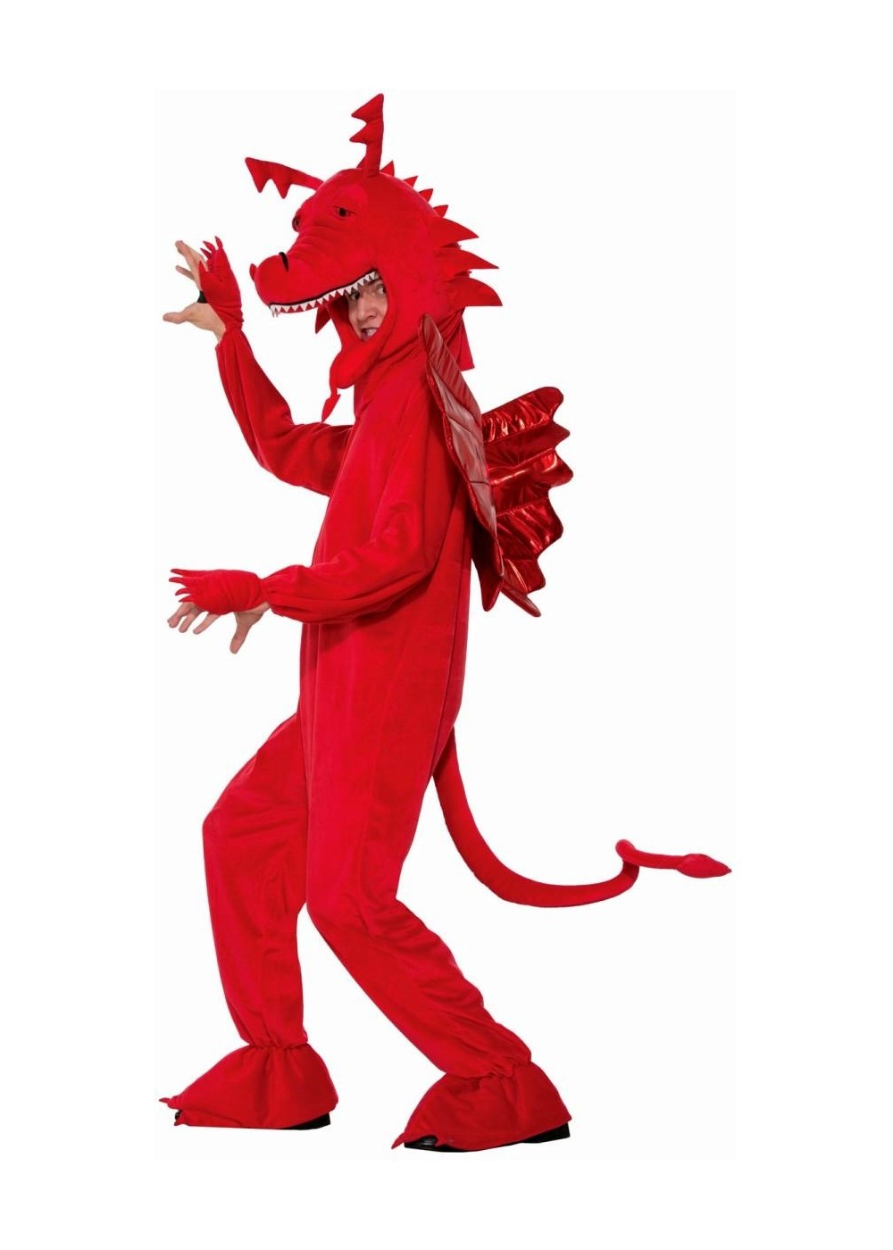 Mens Fire Red Dragon Costume