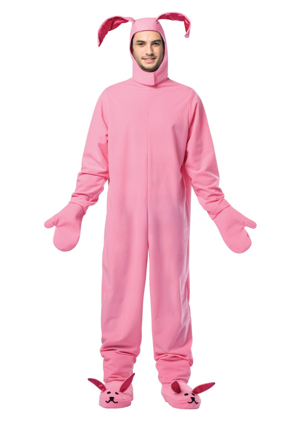 Mens Pink Bunny Costume