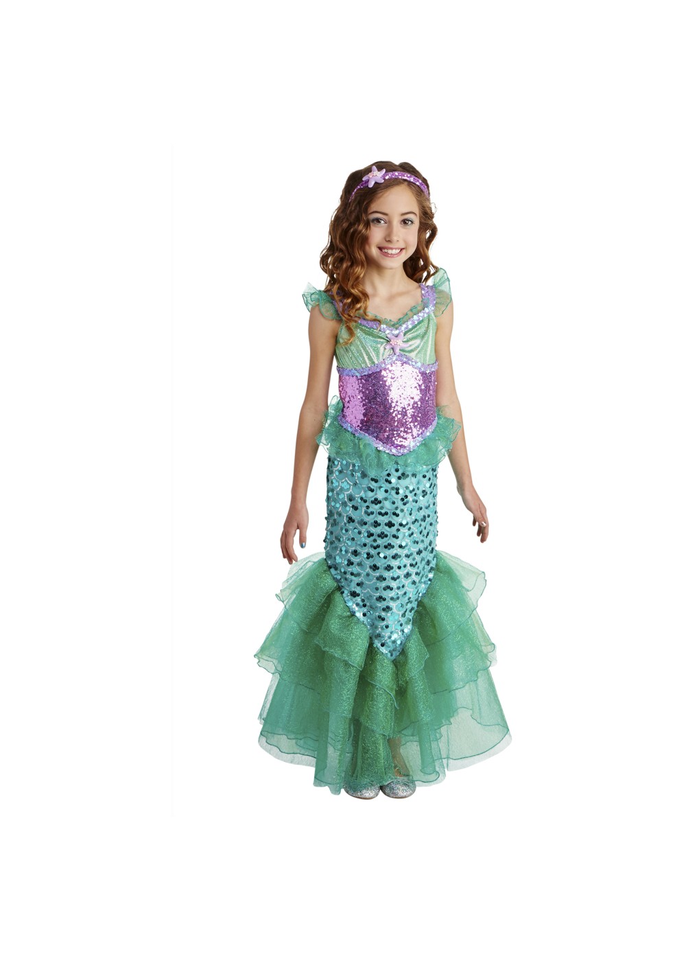 Kids Girls Mermaid Costume Dress