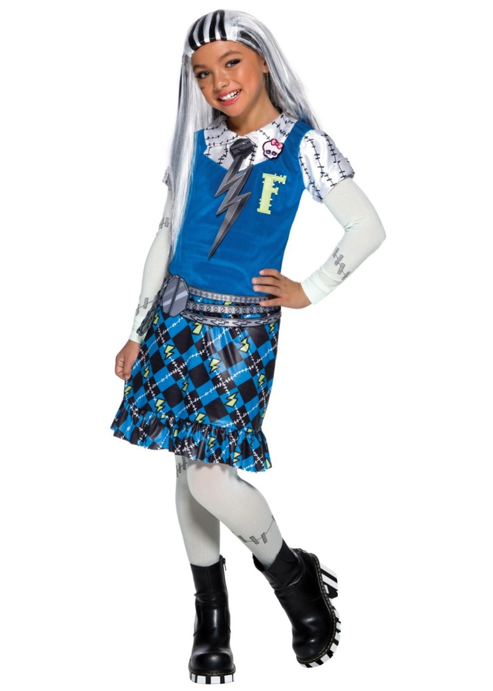 Kids Monster High Frankie Stein Girls Costume
