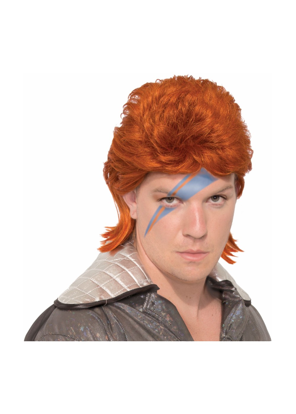 Orange Rock Star Wig