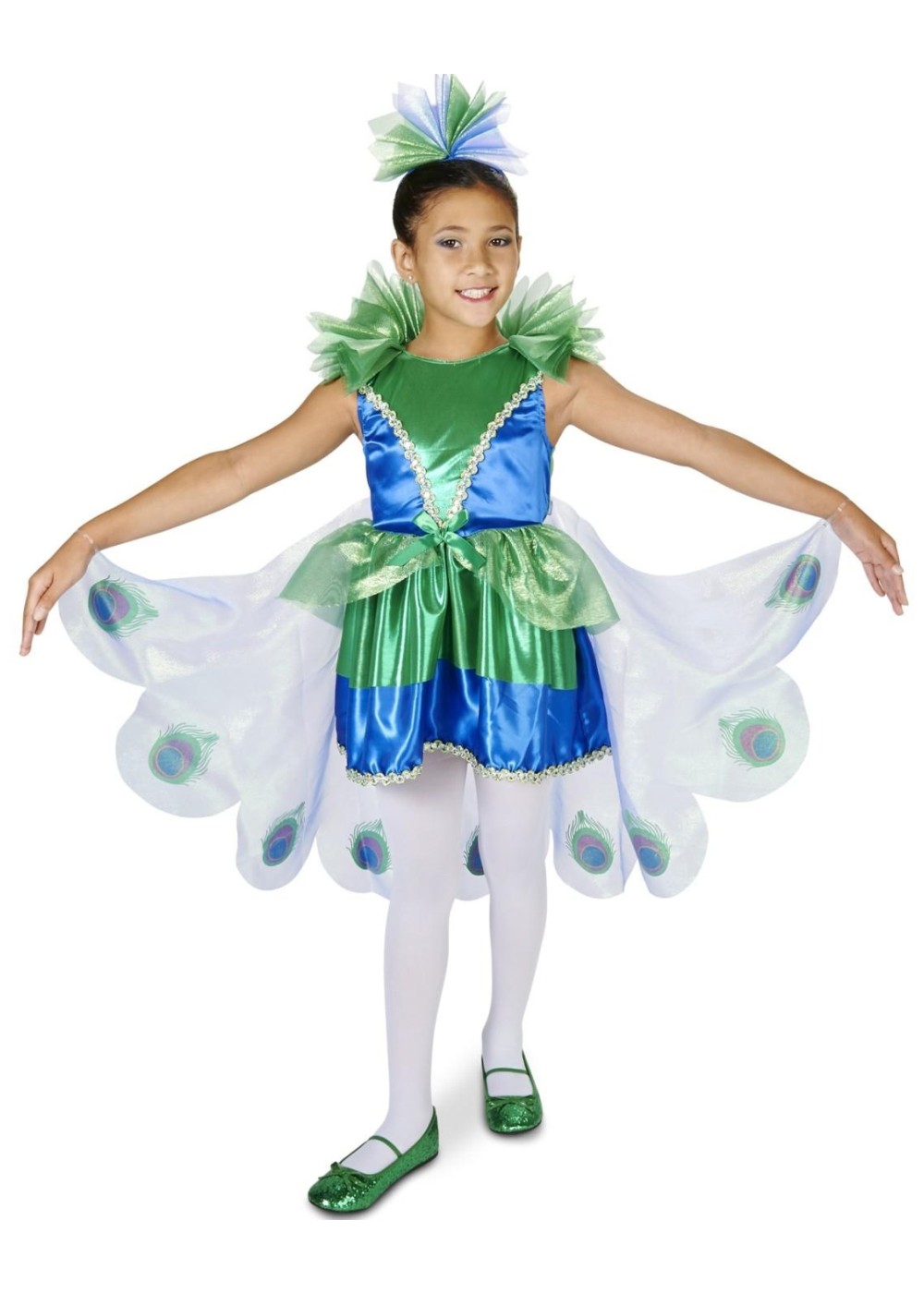 Kids Girls Peacock Costume