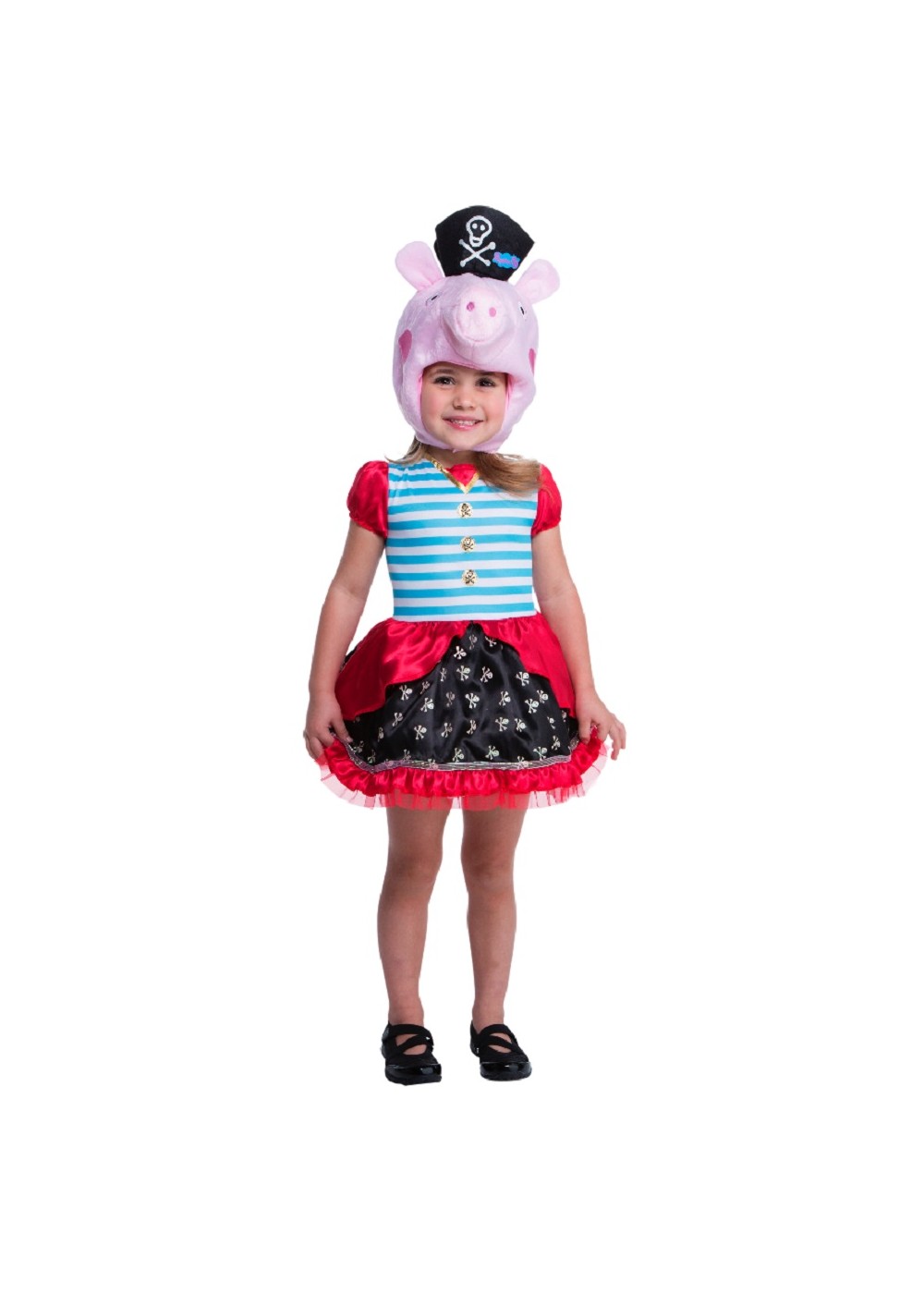 Kids Toddler Girls Peppa Pig Pirate Costume