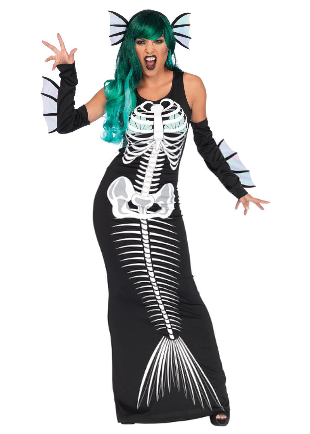 Skeleton Mermaid Women Costume