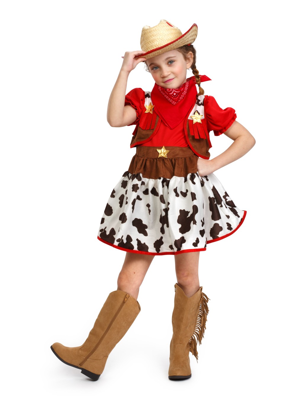 Kids Western Rodeo Cowgirl Costume