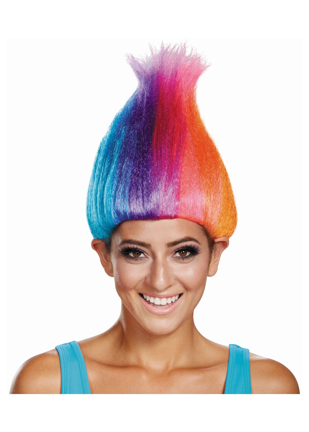 Rainbow Women Trolls Wig