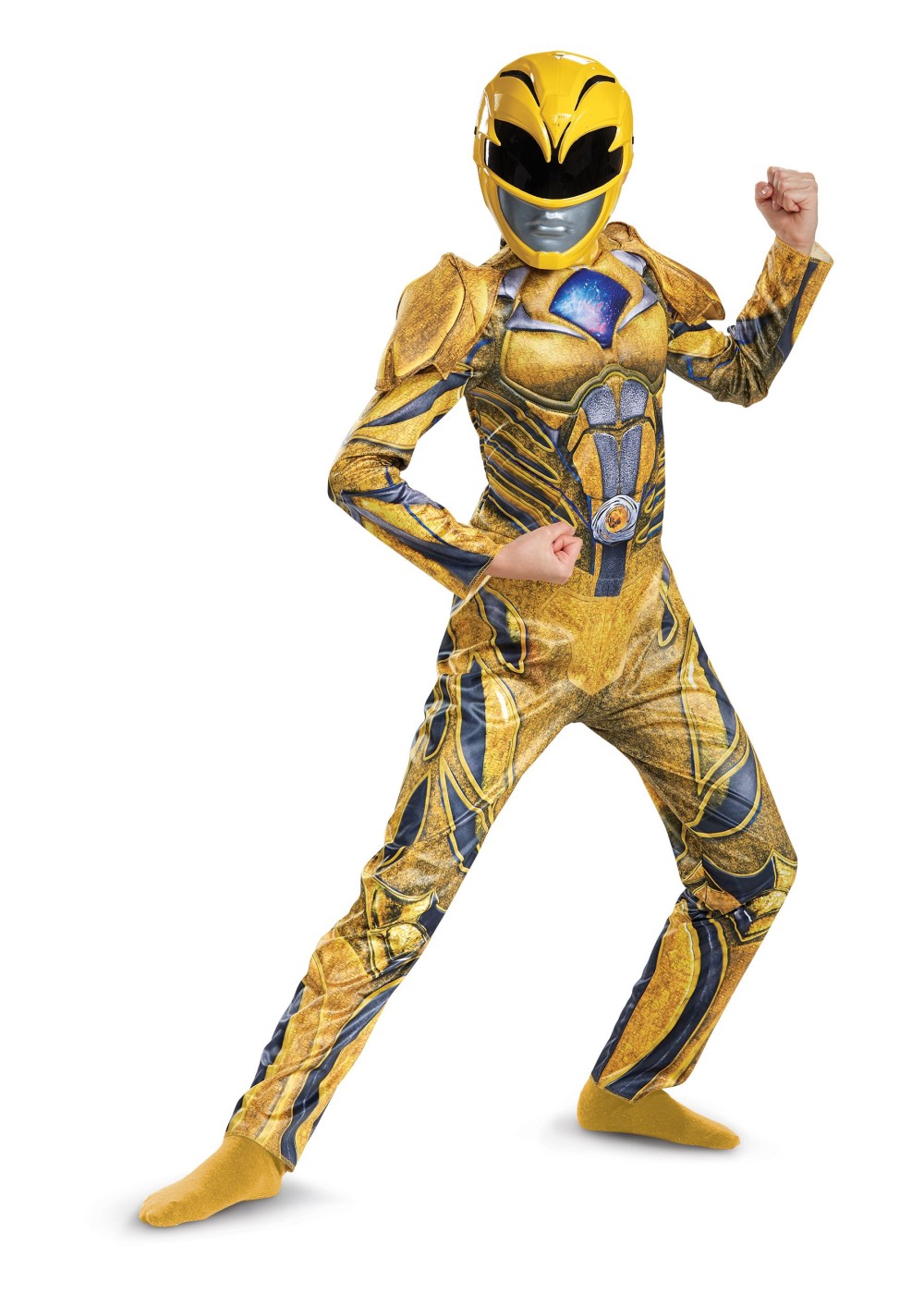 Power Rangers Movie Yellow Ranger Kids Costume