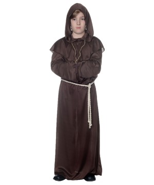 Brown Monk Kids Robe Costume