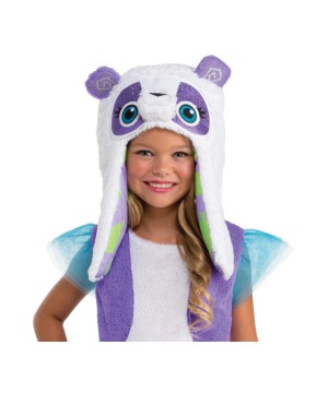 Kids Purple Panda Accessory Hood