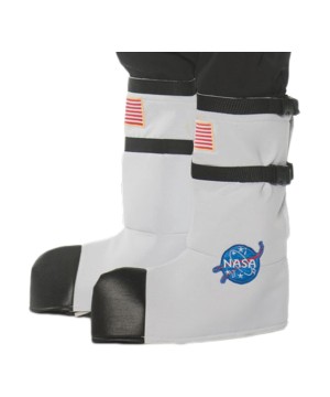 White Astronaut Adult Boot Tops