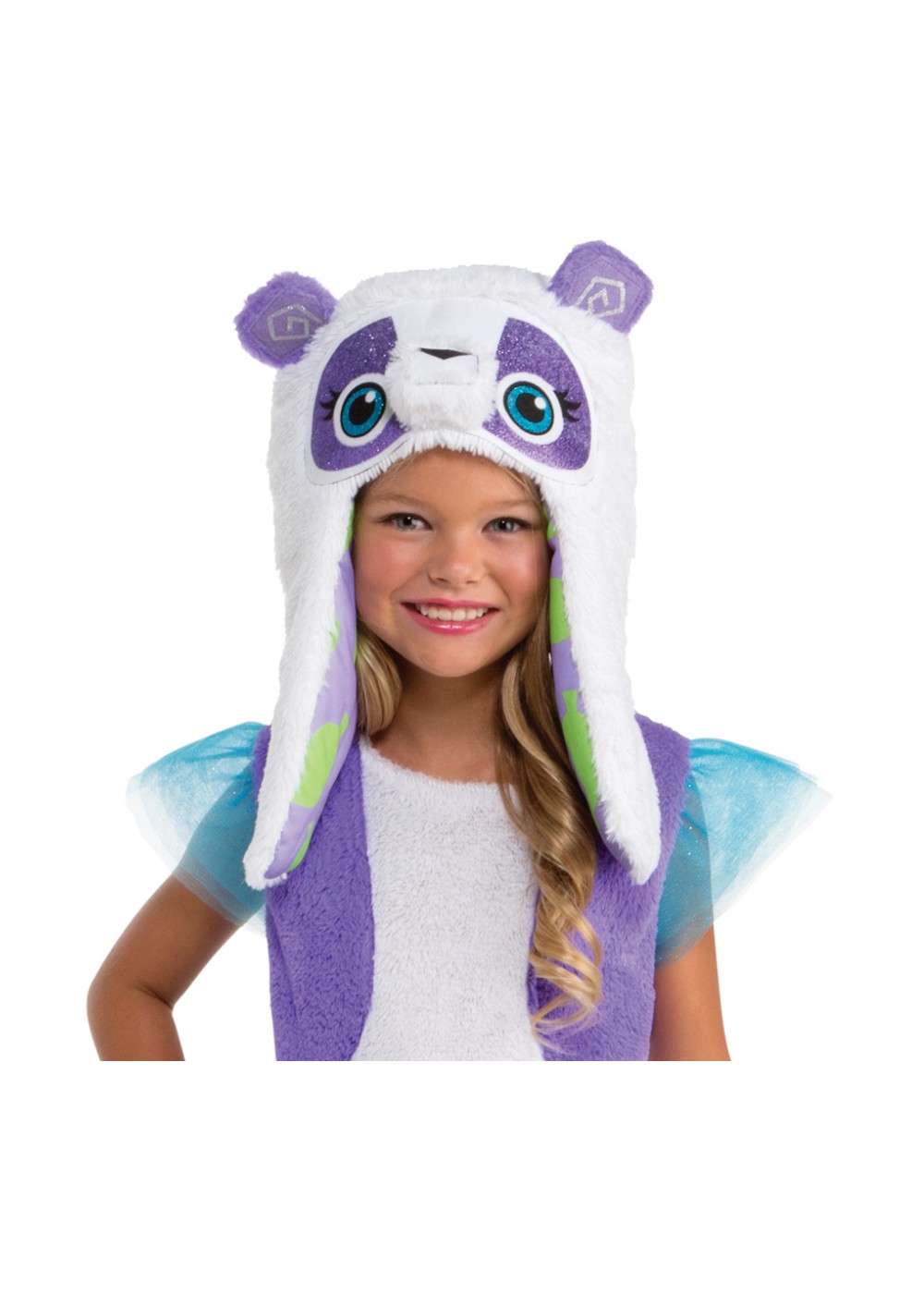Kids Child Purple Panda Accessory Hood