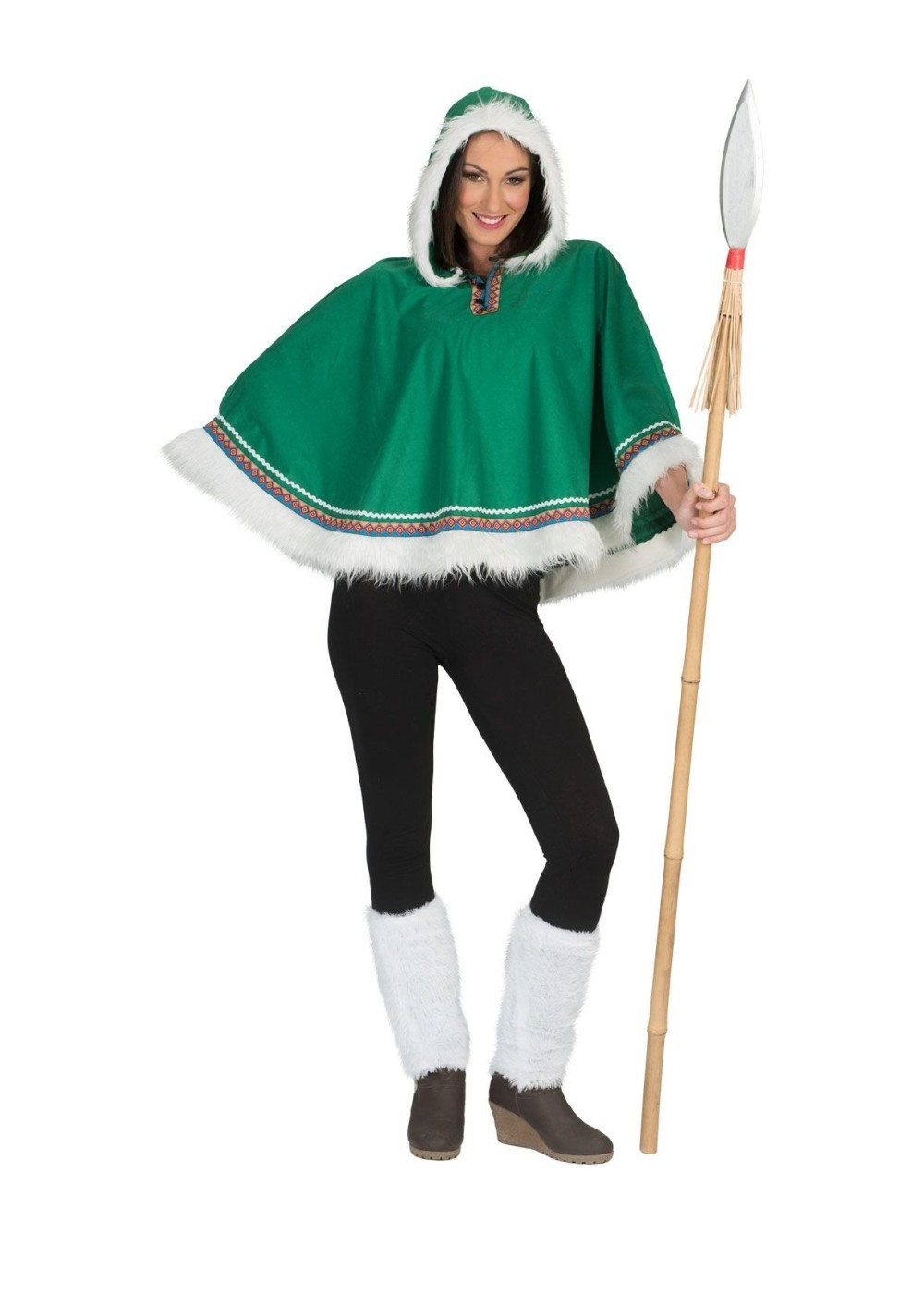 Eskimo Woman Poncho Costume