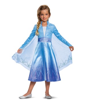 Girls Frozen 2 Elsa Costume deluxe