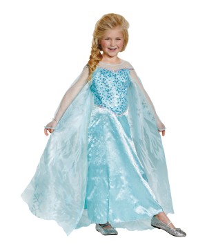Girls Frozen Elsa Disney Costume Prestige