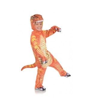 Boys Orange T Rex Costume