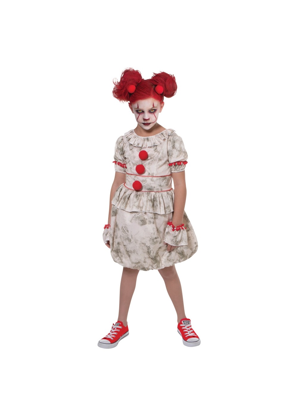 Kids Girls Dancing Clown Child Costume