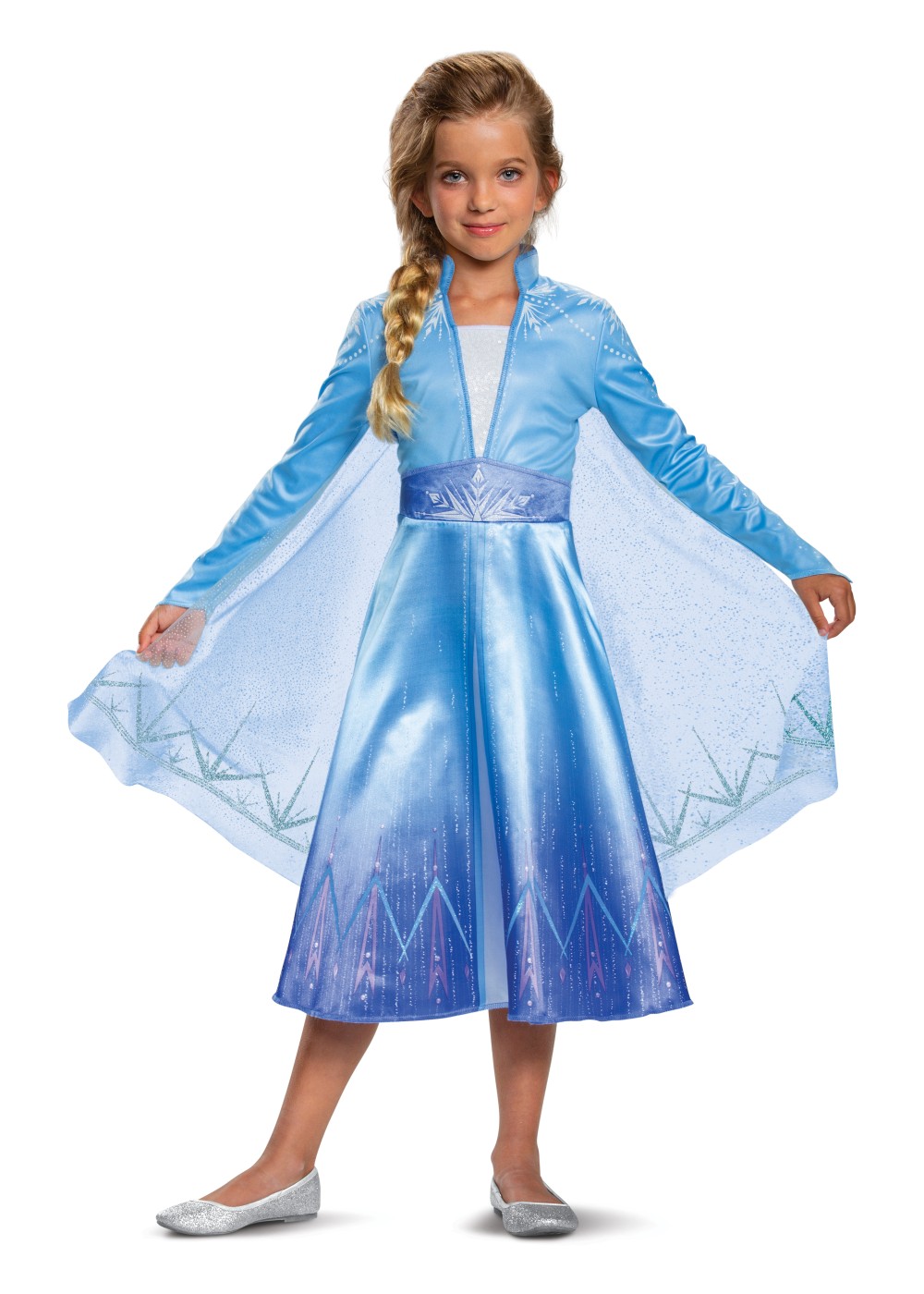 Kids Girls Frozen 2 Elsa Costume Deluxe