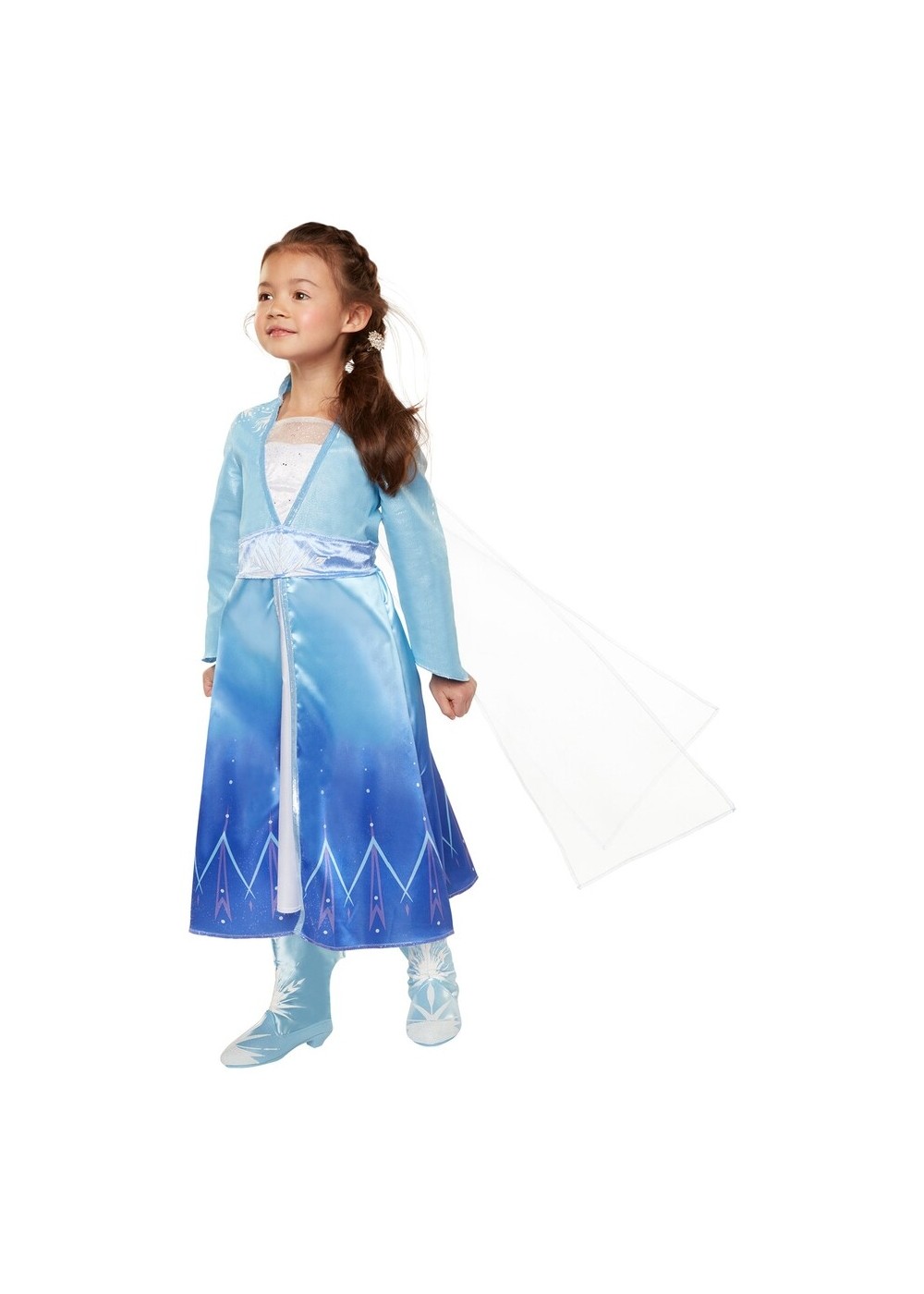 Kids Frozen 2 Elsa Dress With Cape