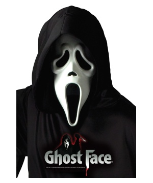 Ghost Face Mask W/ Shroud