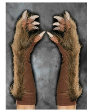 Wolf Gloves Adult Costume Accessory