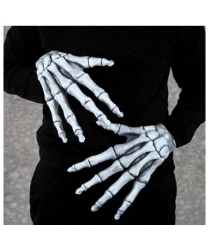 Ghostly Bones Adult Gloves