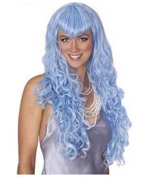 Blue Mermaid Adult Wig