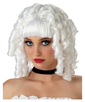 White Ghost Doll Adult Wig