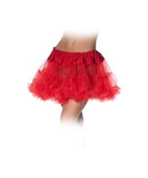Red Petticoat Tutu Adult Skirt